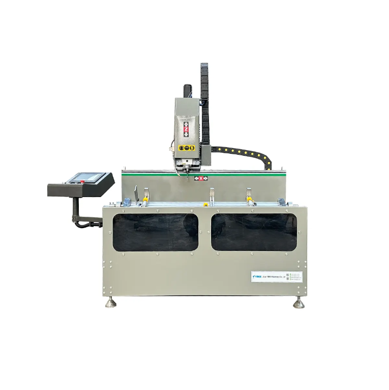 Automatic single spindle cnc aluminium drilling and milling machine for making aluminum windows and doors