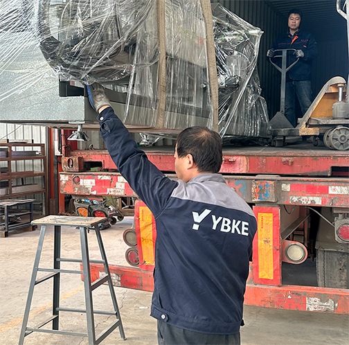 YBKE joins hands with Middle East opportunities, hollow glass door and window machinery sails to Saudi Arabia